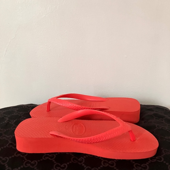 HAVAINAS PLATFORM CORAL FLIP FLOPS - Picture 10 of 11